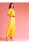 Women Yellow Polka Dot Print Wrap Tie Back Top and Palazzos Co-Ords - 2