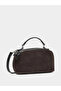Solid Handbag with Zip Closure