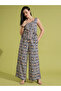 Ethnic Print Waist Tie-Up Peplum Top and Trouser Co-Ords