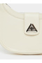Triangle Metal Shoulder Bag with Zip Closure - 2