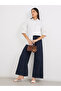 Women White Cut-Out Sleeve Longline Shirt - 2