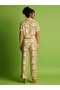 Women Abstract Printed Crop Shirt and Trousers Co-Ords - 3