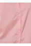 Women Pink Solid Long Sleeve Oversized Shirt - 3