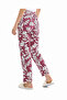 Patterned Lounge Pants with Drawstring Waist - 4