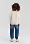 Bg Store Girl's Ecru Sweatshirt - 4