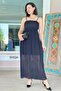 Pleated Chiffon Dress with Rope Straps 5Y524 - 3