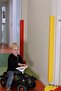 Corner Wall Protector Guard, Red Foam Safety Bumper, L-Shaped Impact Protection - 2