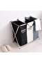 135L Laundry Basket, 3-Compartment Clothes Sorting Box - 2