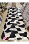 Marble Pattern Wall Sticker, Black and White Geometric Design, Self-Adhesive, Waterproof, 120cm x 30