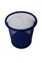 Colorful Round Metal Mesh Pen Holder (Dark Blue) - 3