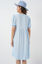 Women's Lace-Up Midi Dress 2575 - Blue - 6