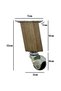 Kale Wooden Slanted Ball Wheel Leg Furniture Coffee Table Wheel Leg(15cm)(1 Pcs)(K. Walnut)(Walnut Tree) - 5