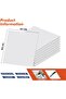 Ultra-Thin Artificial Ceiling Tiles, White, 600 × 600 × 7 mm, Pack of 8 - 4