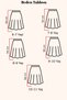 Girls School Skirt Button Detailed Poplin School Skirt for Ages 6-11 - 7