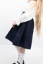 Girls School Skirt Button Detailed Poplin School Skirt for Ages 6-11 - 5