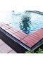JMK - Outdoor Interlocking Deck Tiles, Wood-Look, Brown, 1 Box, 11 Pic (1 Square Meter) - 3