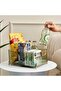 Versatile plastic storage bins for kitchen, pantry, and office organization. Stackable and durable - 4