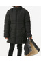 Girl's Black Inflatable Coat with Removable Hood - 4