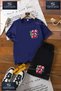 Children's Unisex “Cherry Green Handle with Ribbon“ Special Printed Crew Neck T-Shirt - Shorts Set