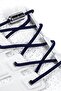 Adjustable 1 Pair Navy Blue Screw Capsule Tip Round Rubber Practical Laces - 3