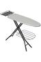 Adjustable Ironing Board with Iron Rest- Thick Felt Padding & Heat Resistant Cover for Easy Pressing