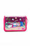 Pink Girl Patterned Pvc Three Compartment Girl Organizer Pen Holder Pencil Case -Cp7002 - 7