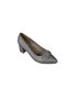 Yazkiş Women's Black Silver Satin Fabric Buckle over 5cm Thick Sole Evening Dress Shoes