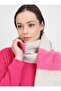 Pufidik Tasseled Shoulder Shawl-Pink - Ecru- - 2