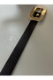 Aci Brown Like Gold Buckle Belt 2 cm Width, 100 cm Length - 4