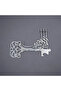 Arabic Metal Keychain with Bismillah Written - Islamic Home and Office Decoration Keychain