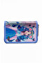 Blue Girl Patterned Pvc Three Compartment Girl Organizer Pen Holder Pencil Case -Cp7002 - 7