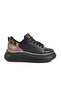 Black Leopard High-Sole Women's Sneaker T-300 Z - 3