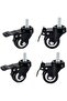 2" Caster Wheels Heavy Duty Swivel Casters with Brakes, Replacement for Home Furniture, Offi - 3