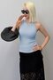 Blue Thick Strap Regular Cut Basic Undershirt Mg2059 - 3