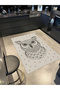 Mosso Owl Themed Nature Motifs Detailed Pattern Woven Base Modern Decorative Carpet Mosso213 - 2