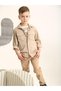 Boy's Parachute Fabric Shirt with Snap Pocket - 7