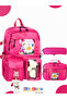 Set of 3 Korean Models: Children's Primary School Bag, Pen Holder, Lunch Box, Backpack