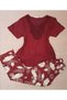 Women's Short Sleeve Soft Textured Pajama Set