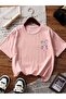 Rabbit Leopard Digital Printed 100% Cotton Oversize Girl's Fancy Tshirt T-Shirt - 3