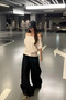 White 2 Pack Women's Off Shoulder Boat Neck Oversize T-Shirt - 3