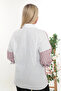 100% Cotton Comfortable Fit Striped Plus Size Women's Long Sleeve Shirt - 4