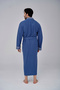 Stylish Collar Chain Bamboo Cotton Men's Dressing Gown - 2
