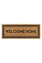 سجادة باب مستطيلة غير قابلة للانزلاق مطبوعة بعبارة Welcome Home، مقاس 45 × 120 سم