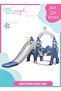 -Kids Slide And Swing 3-In-1 Activity Playset