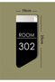 Vertical Apartment Site -Apartment Hotel Office Door Number 10X25Cm - Door Number 302 - 4