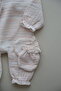 Glitter Double Breasted Newborn Hospital Set Muslin 100% Cotton - 5