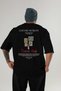 Louvre Museum France Back Printed Black Oversize T-Shirt Men Women Cotton Crew Neck T-Shirt