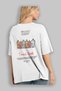 Bryggen Norway Back Printed White Oversize T-Shirt Men Women Cotton Crew Neck T-Shirt - 3