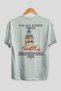 Galata Tower Istanbul Back Printed White Oversize T-Shirt Men Women Cotton Crew Neck T-Shirt - 2
