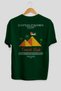 Egyptian Pyramids Egypt Back Printed Green Oversize T-Shirt Men Women Cotton Crew Neck T-Shirt - 2